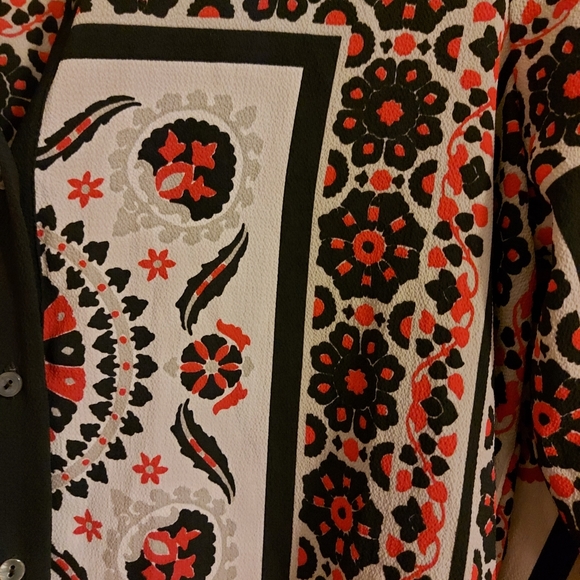 ZARA Basic Moroccan print blouse - Picture 4 of 4